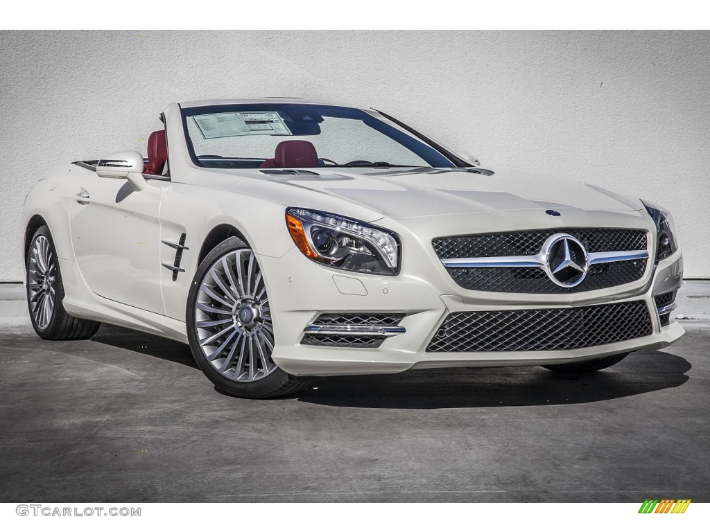 designo Diamond White Metallic 2015 Mercedes-Benz SL 400 Roadster Exterior Photo #100739144