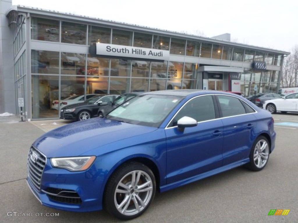 2015 S3 2.0T Premium Plus quattro - Sepang Blue Pearl / Titanium Gray/Black Silver photo #1