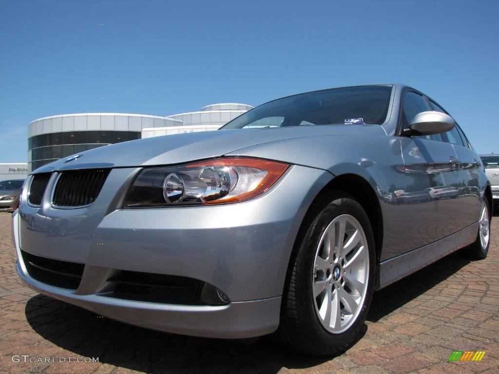 2007 3 Series 328i Sedan - Arctic Metallic / Beige photo #9