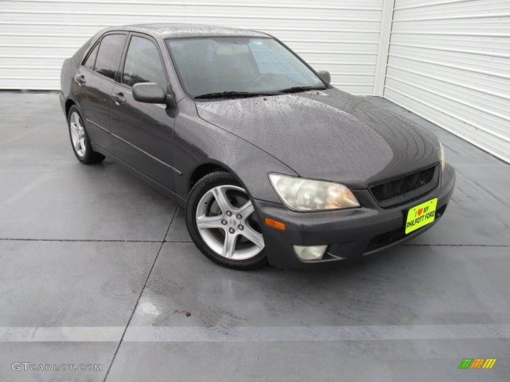 2002 IS 300 - Graphite Gray Pearl / Black photo #2