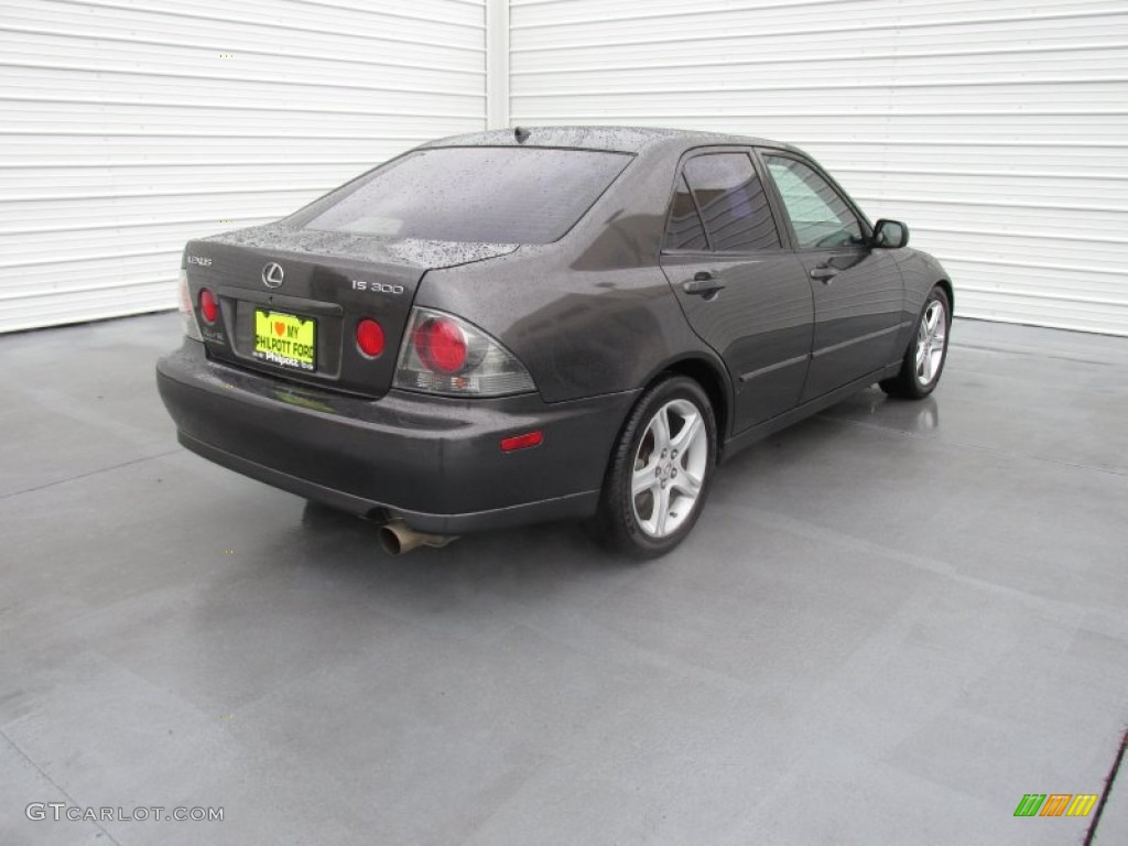 2002 IS 300 - Graphite Gray Pearl / Black photo #9