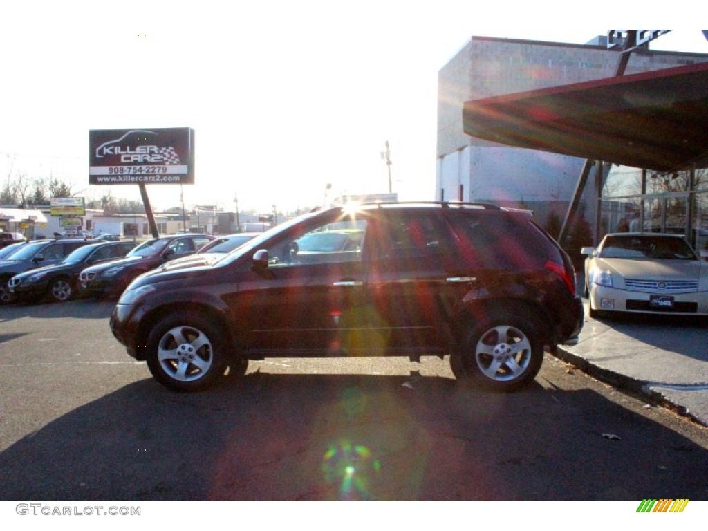 2005 Murano S AWD - Merlot Metallic / Cafe Latte photo #4