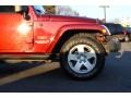 2008 Red Rock Crystal Pearl Jeep Wrangler Unlimited Sahara 4x4  photo #25