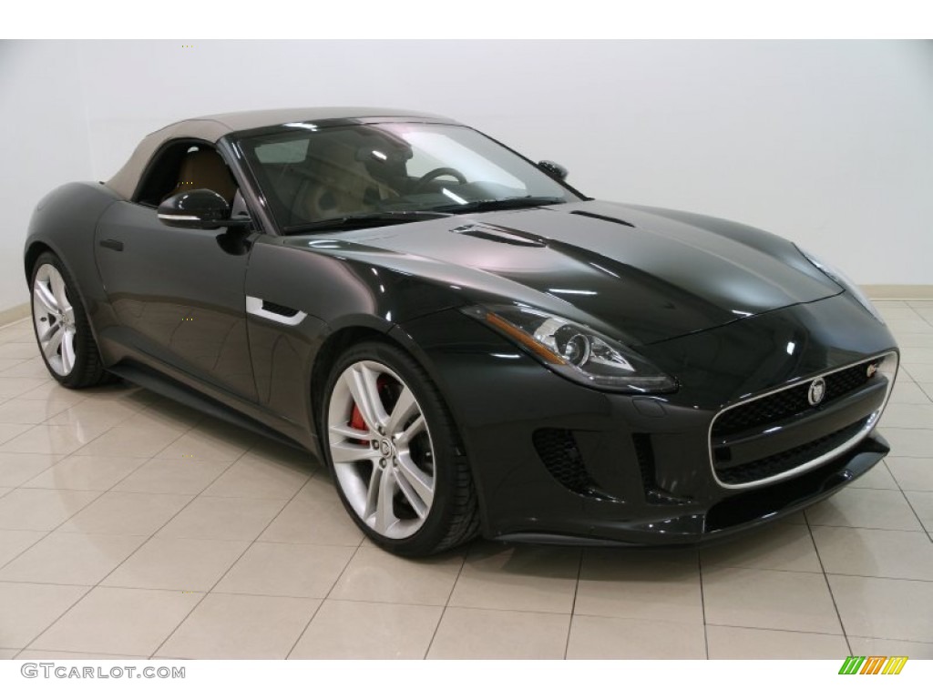 2014 F-TYPE V8 S - Ultimate Black Metallic / Camel photo #1