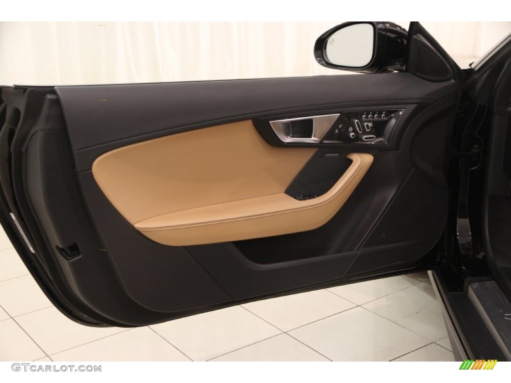 2014 Jaguar F-TYPE V8 S Camel Door Panel Photo #100753099