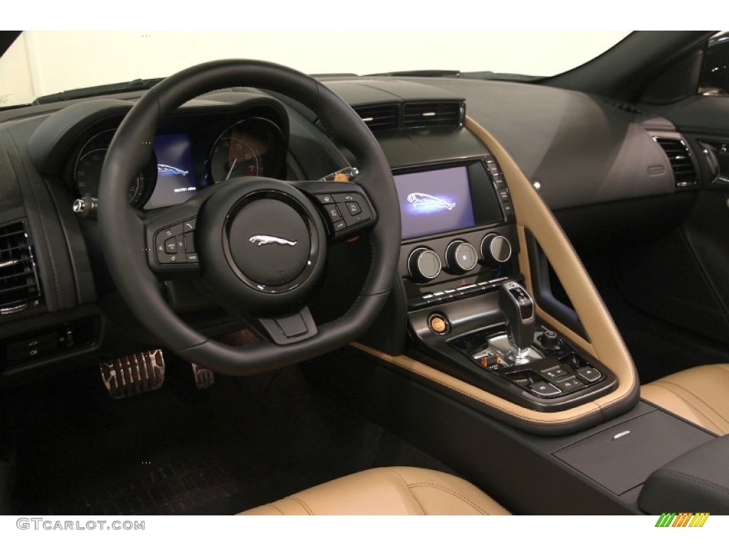 2014 Jaguar F-TYPE V8 S Camel Dashboard Photo #100753198