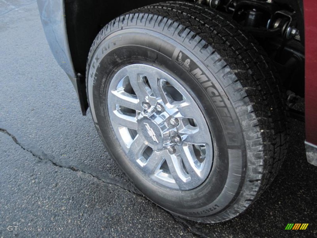 2015 Silverado 3500HD LT Regular Cab 4x4 - Deep Ruby Metallic / Jet Black/Dark Ash photo #5