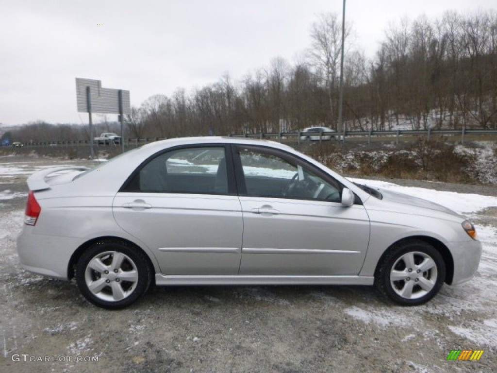 2008 Spectra SX Sedan - Silver / Gray photo #2