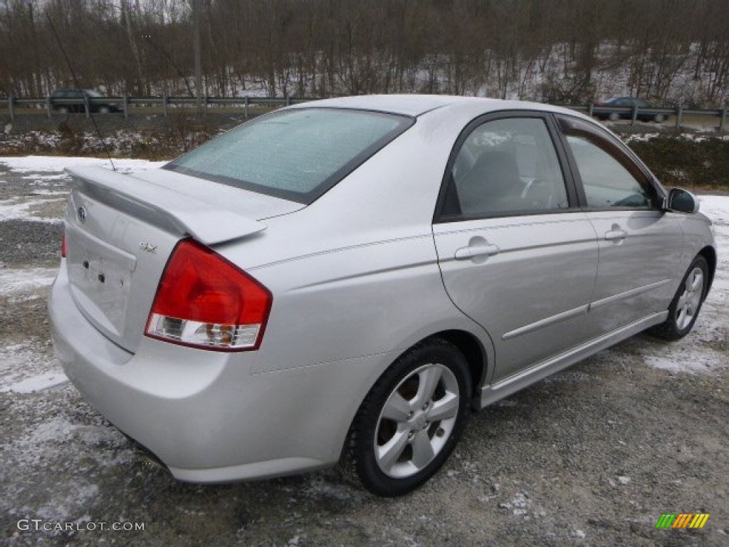 2008 Spectra SX Sedan - Silver / Gray photo #3