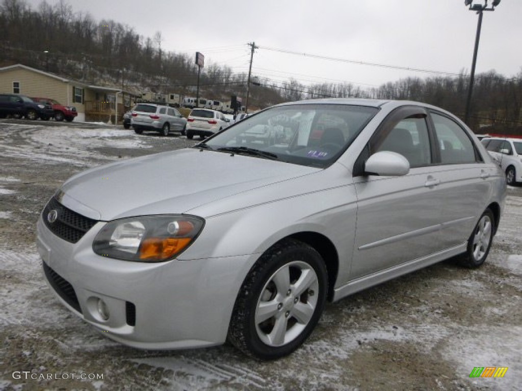 2008 Spectra SX Sedan - Silver / Gray photo #7