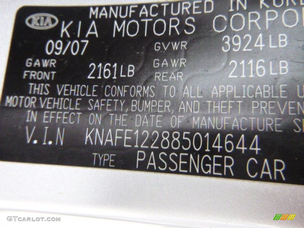 2008 Spectra SX Sedan - Silver / Gray photo #16