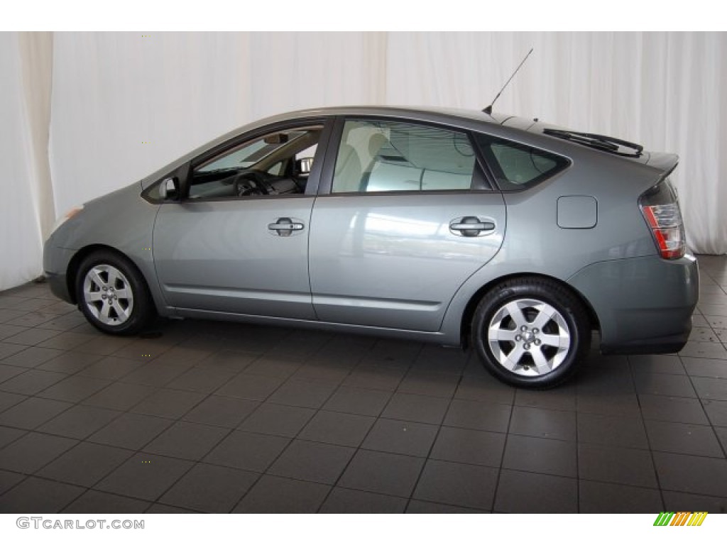 2005 Prius Hybrid - Tideland Gray Green Pearl / Gray/Burgundy photo #11