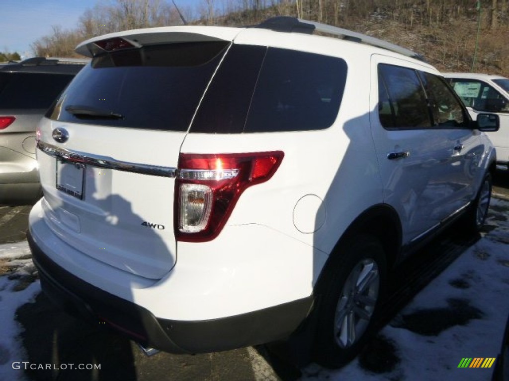 2015 Explorer XLT 4WD - Oxford White / Charcoal Black photo #6