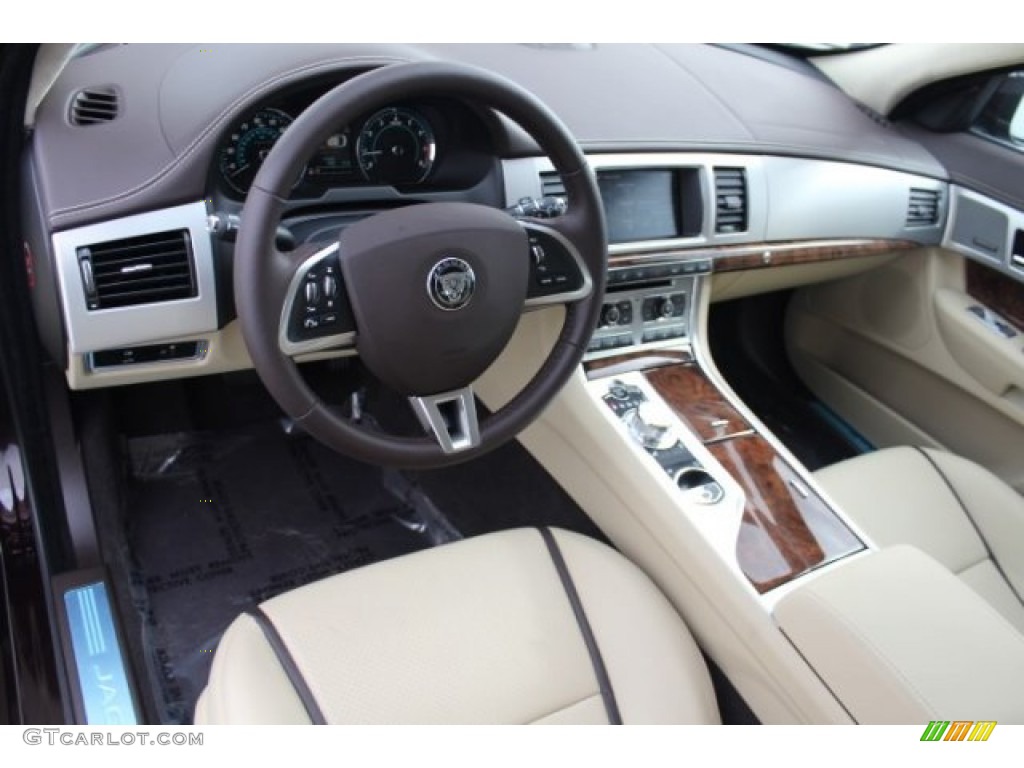 Barley/Truffle Interior 2015 Jaguar XF 3.0 Photo #100758682