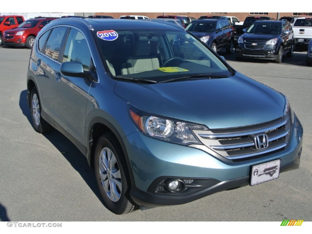 2013 CR-V EX-L - Mountain Air Metallic / Gray photo #1