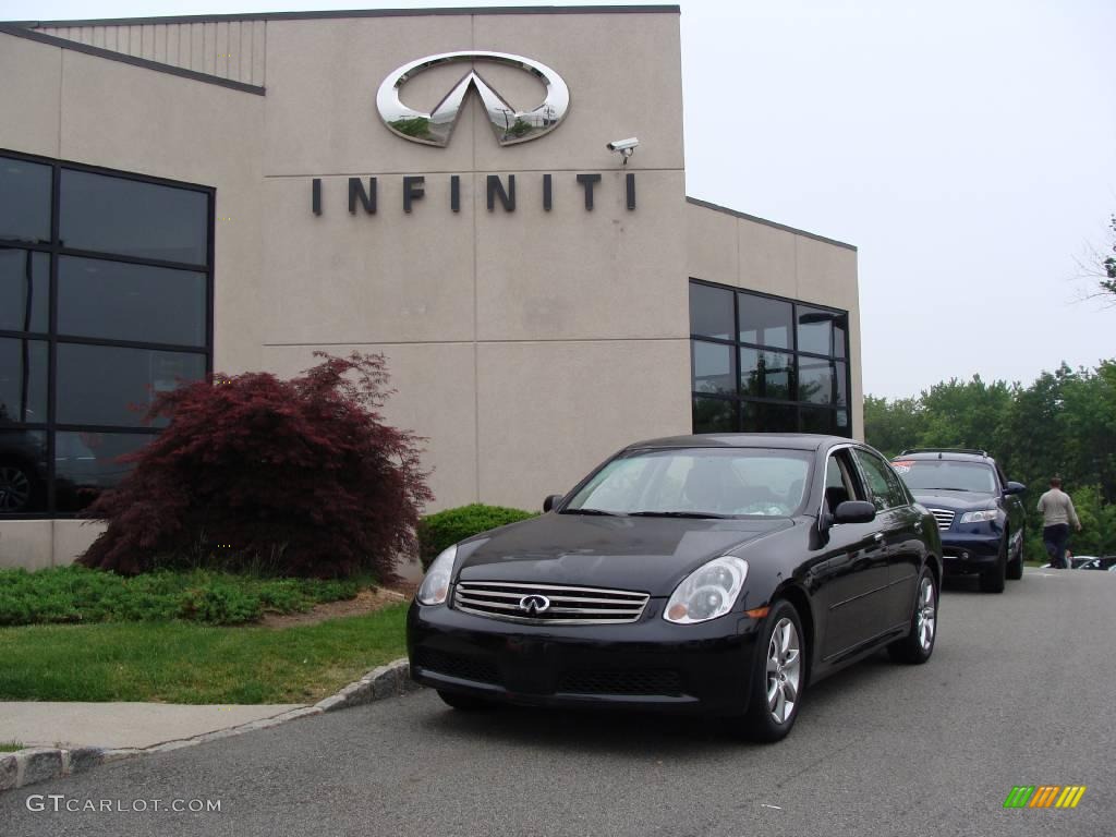 2006 G 35 Sedan - Black Obsidian / Stone photo #1