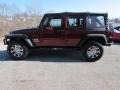 2008 Red Rock Crystal Pearl Jeep Wrangler Unlimited X  photo #1