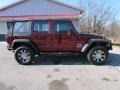 2008 Red Rock Crystal Pearl Jeep Wrangler Unlimited X  photo #2