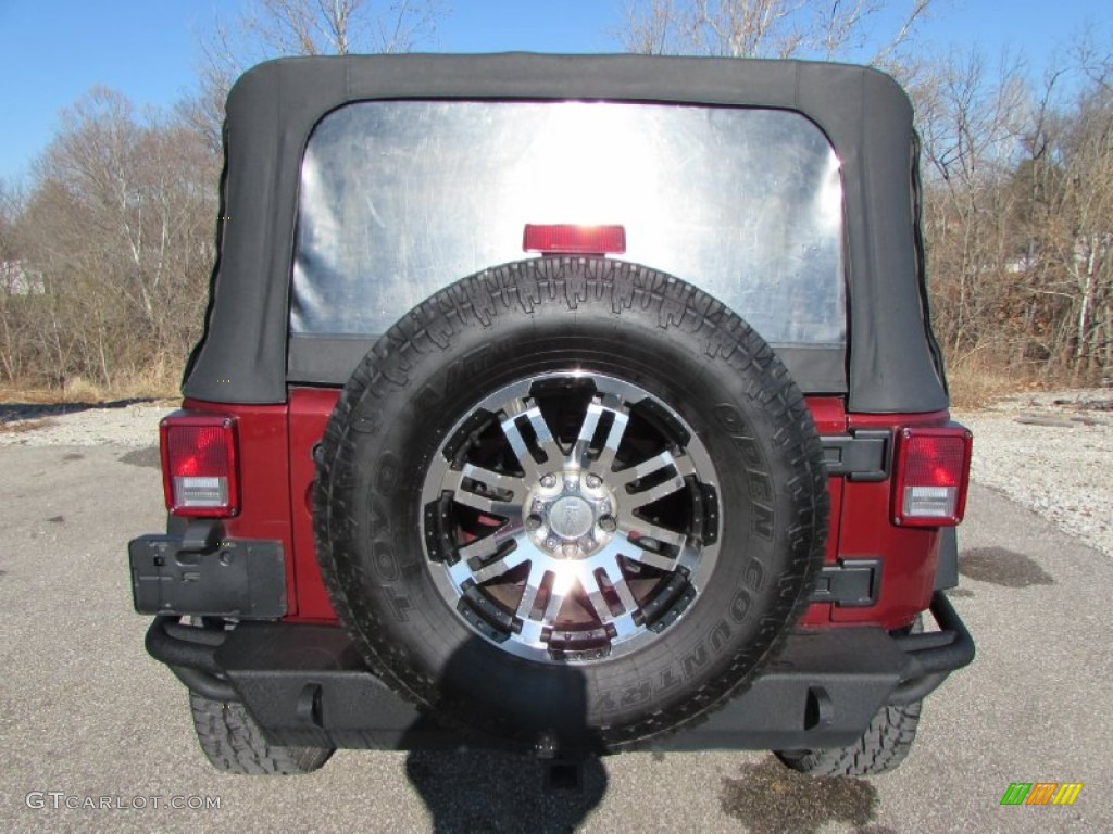 2008 Wrangler Unlimited X - Red Rock Crystal Pearl / Dark Slate Gray/Med Slate Gray photo #4