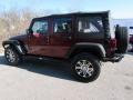 2008 Red Rock Crystal Pearl Jeep Wrangler Unlimited X  photo #5