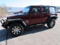 2008 Red Rock Crystal Pearl Jeep Wrangler Unlimited X  photo #8