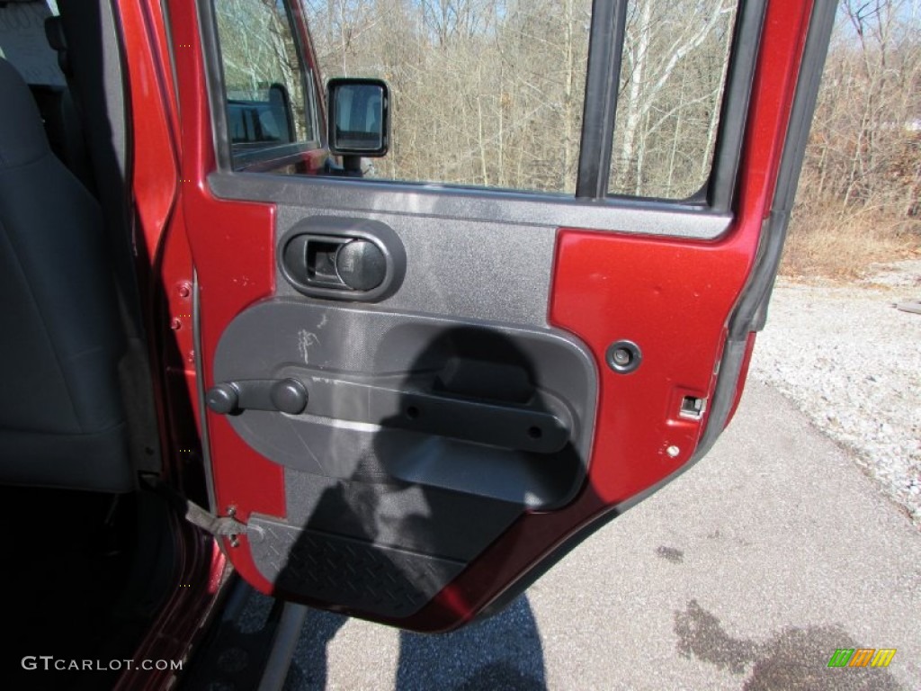 2008 Wrangler Unlimited X - Red Rock Crystal Pearl / Dark Slate Gray/Med Slate Gray photo #15