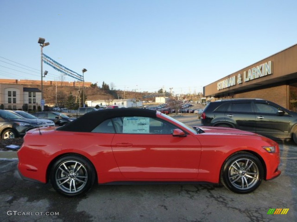 2015 Mustang EcoBoost Premium Convertible - Competition Orange / Ceramic photo #2