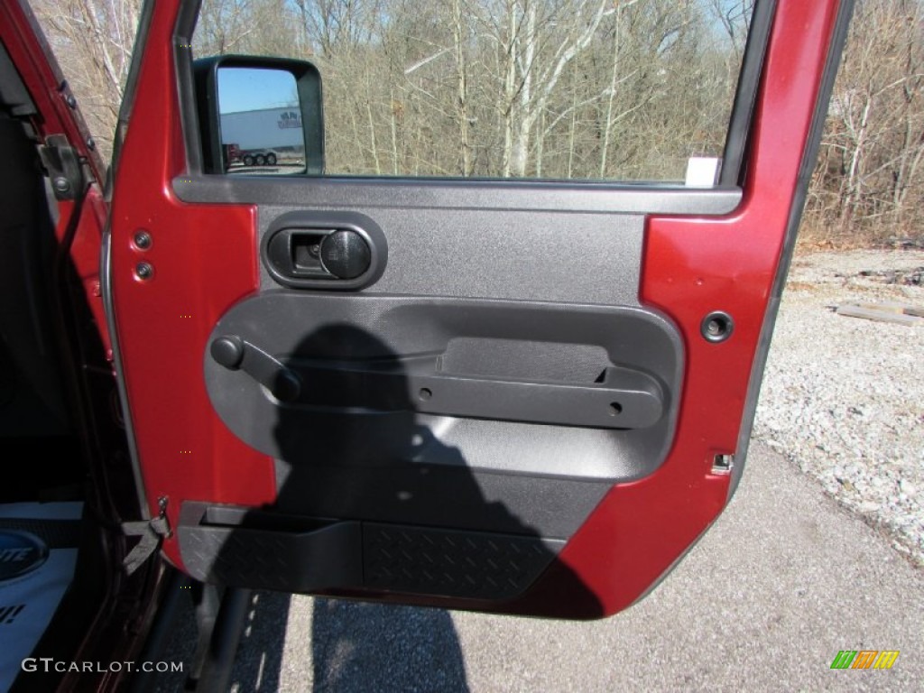 2008 Wrangler Unlimited X - Red Rock Crystal Pearl / Dark Slate Gray/Med Slate Gray photo #20