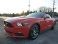 Competition Orange 2015 Ford Mustang EcoBoost Premium Convertible Exterior