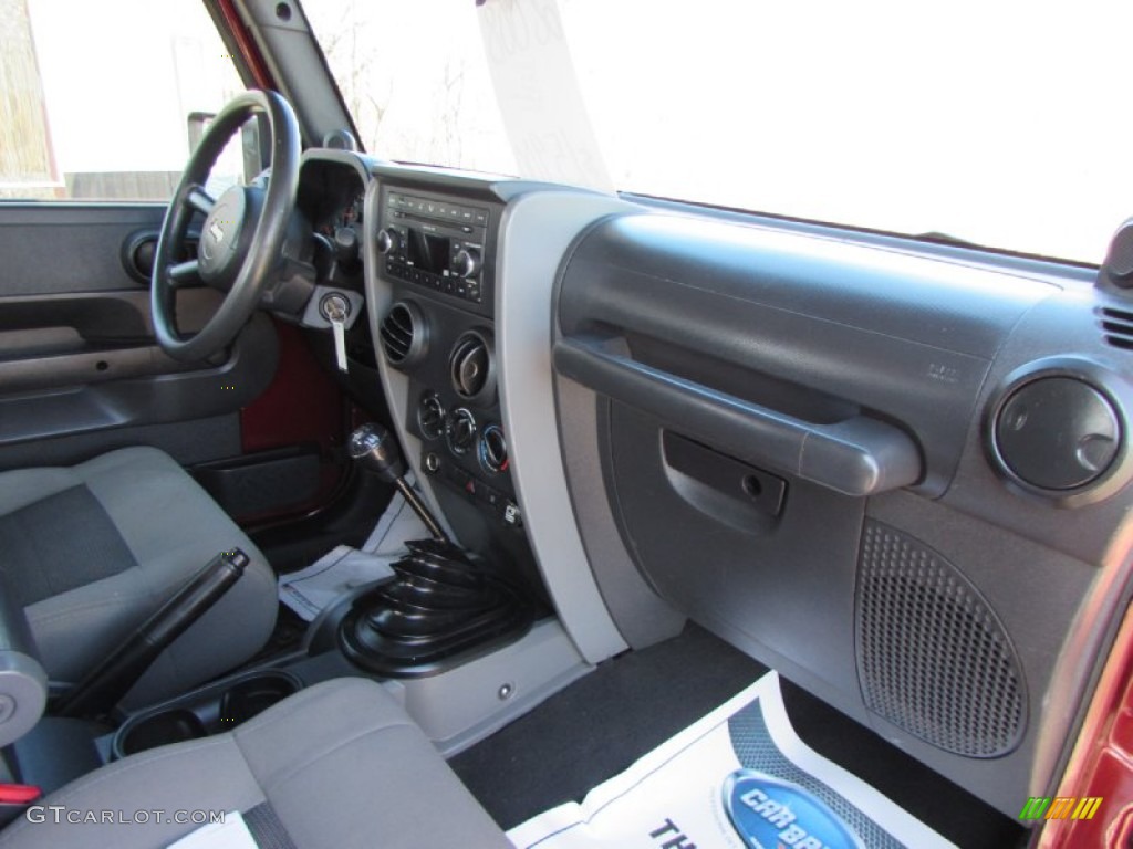 2008 Wrangler Unlimited X - Red Rock Crystal Pearl / Dark Slate Gray/Med Slate Gray photo #23