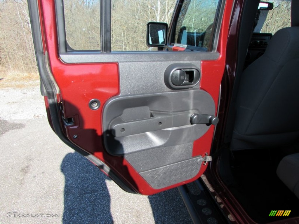 2008 Wrangler Unlimited X - Red Rock Crystal Pearl / Dark Slate Gray/Med Slate Gray photo #24