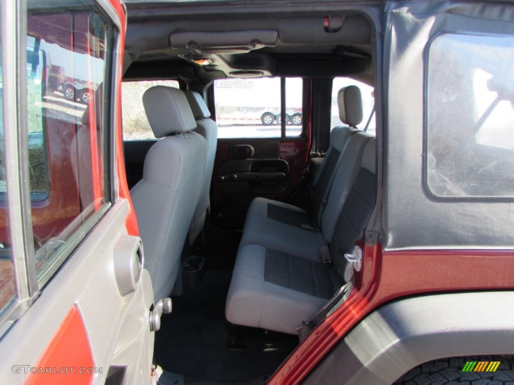 2008 Wrangler Unlimited X - Red Rock Crystal Pearl / Dark Slate Gray/Med Slate Gray photo #25