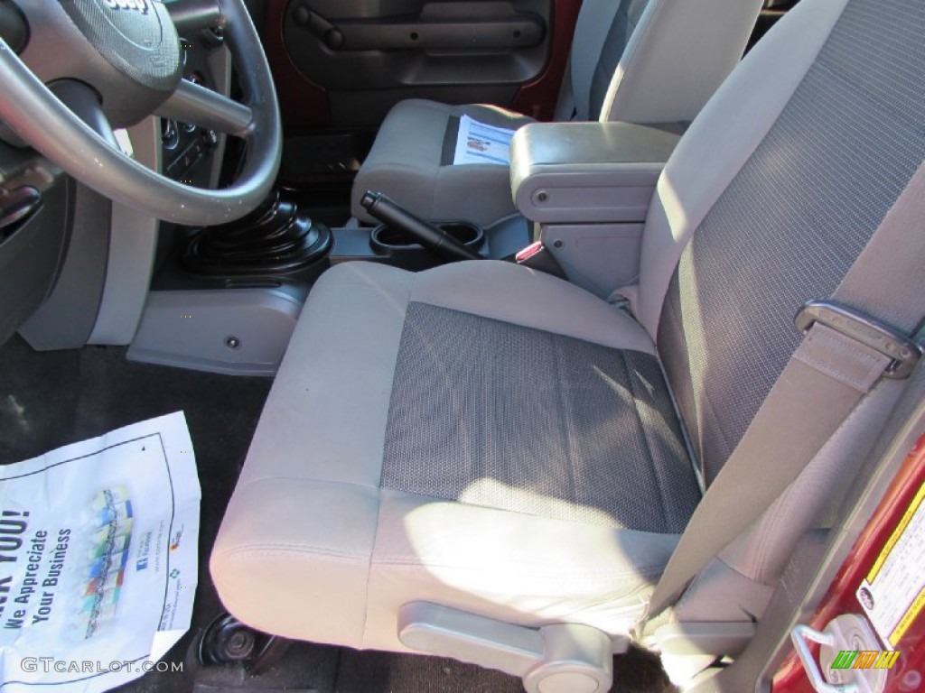 2008 Wrangler Unlimited X - Red Rock Crystal Pearl / Dark Slate Gray/Med Slate Gray photo #29