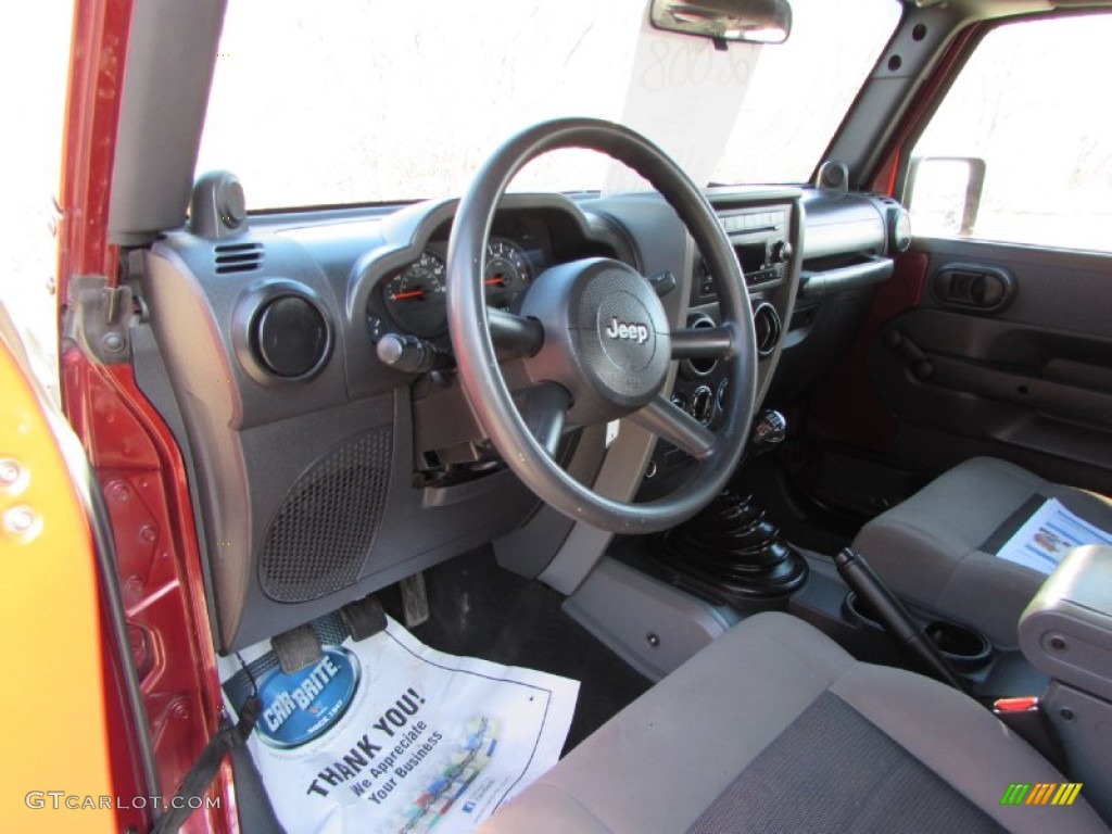 2008 Wrangler Unlimited X - Red Rock Crystal Pearl / Dark Slate Gray/Med Slate Gray photo #30