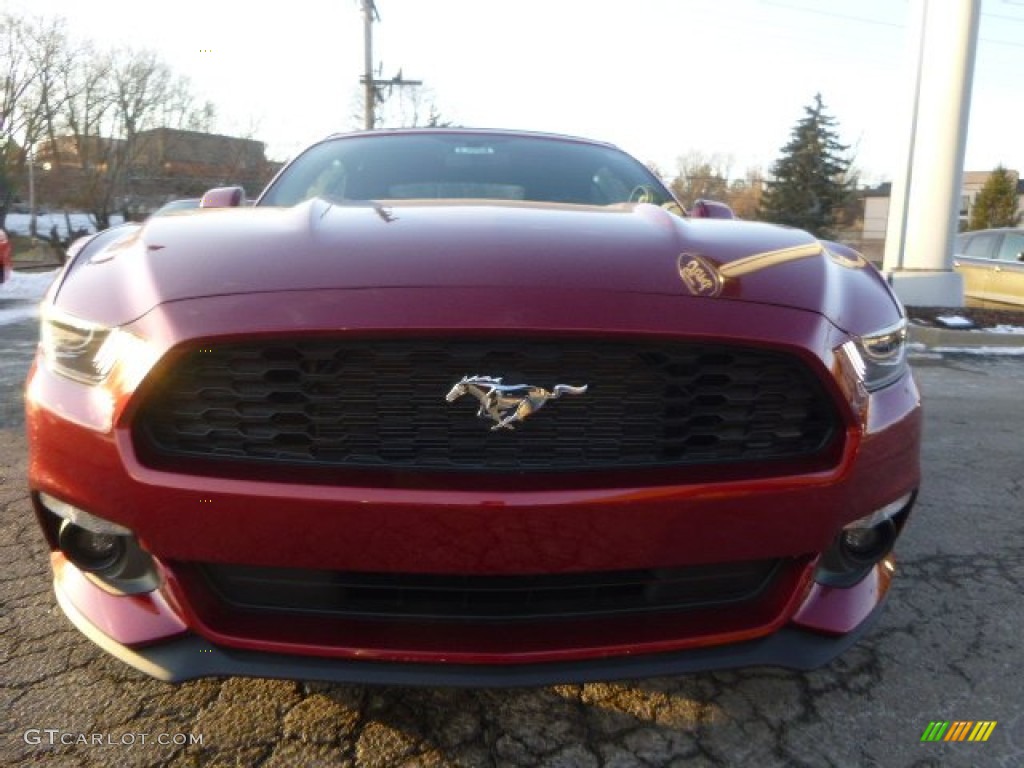 2015 Mustang V6 Convertible - Ruby Red Metallic / Ebony photo #2