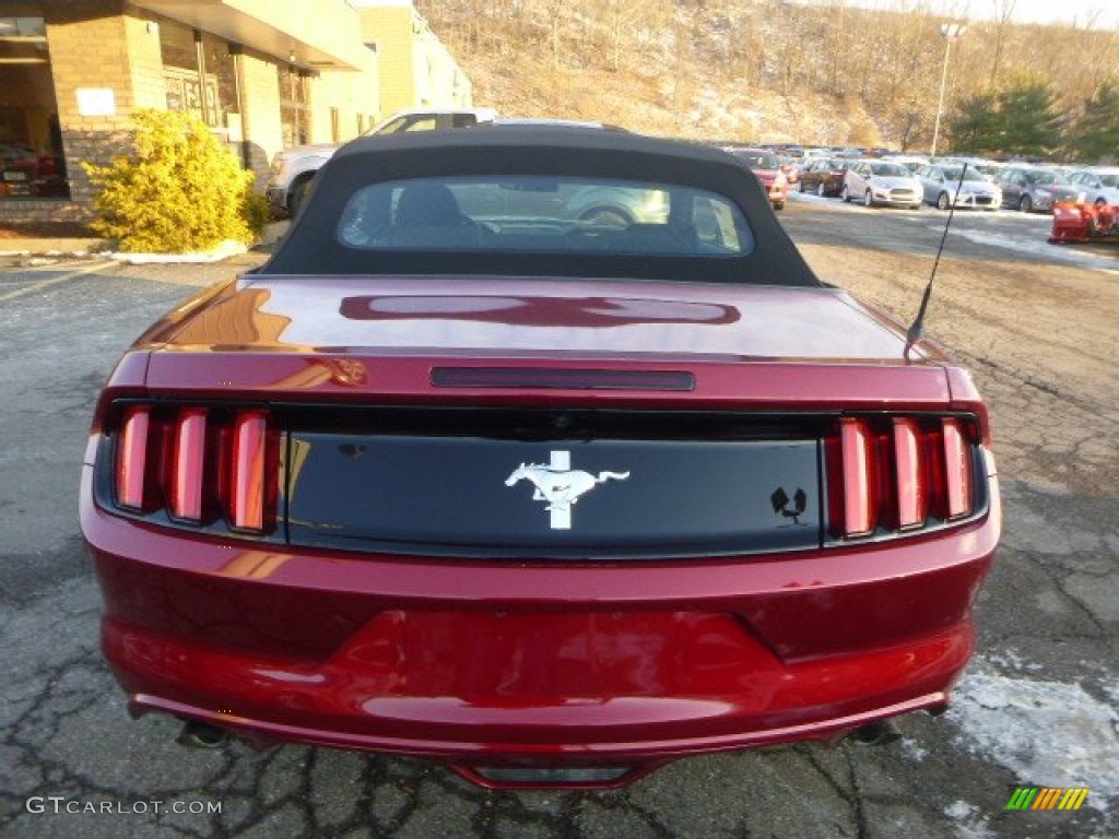 2015 Mustang V6 Convertible - Ruby Red Metallic / Ebony photo #5