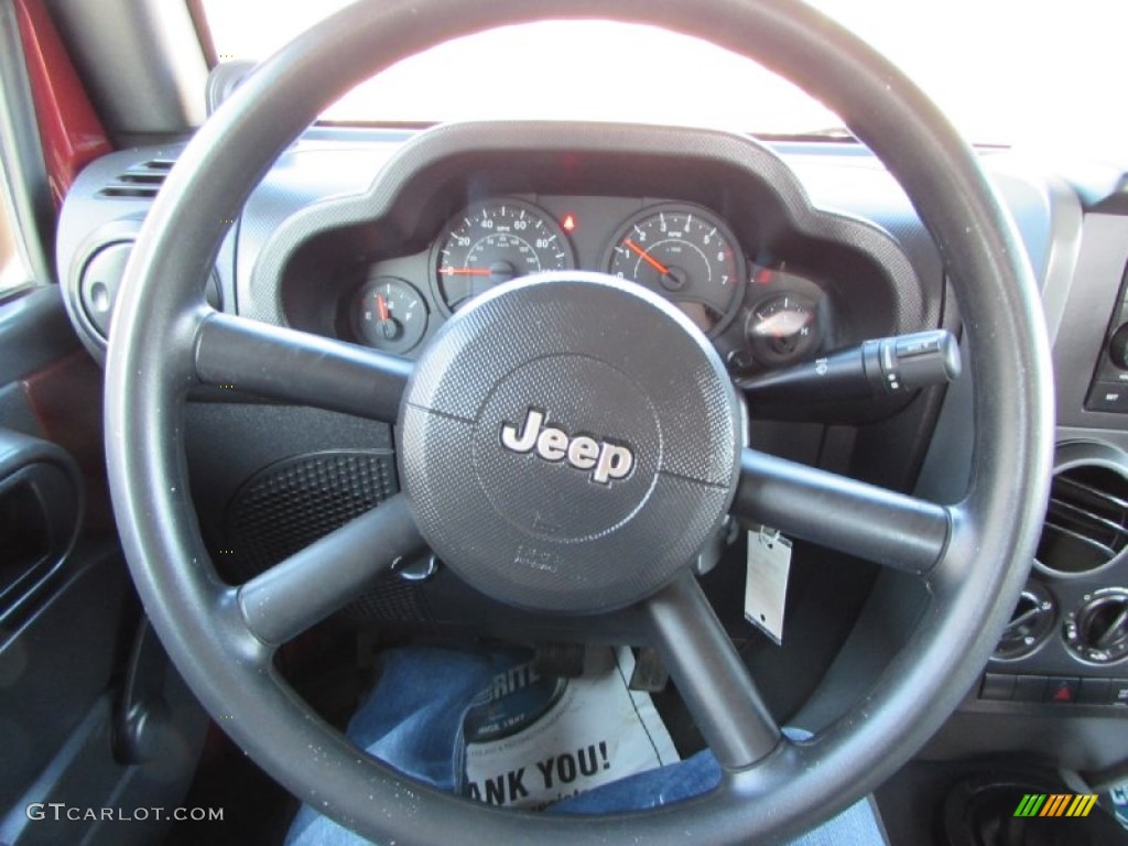 2008 Wrangler Unlimited X - Red Rock Crystal Pearl / Dark Slate Gray/Med Slate Gray photo #36
