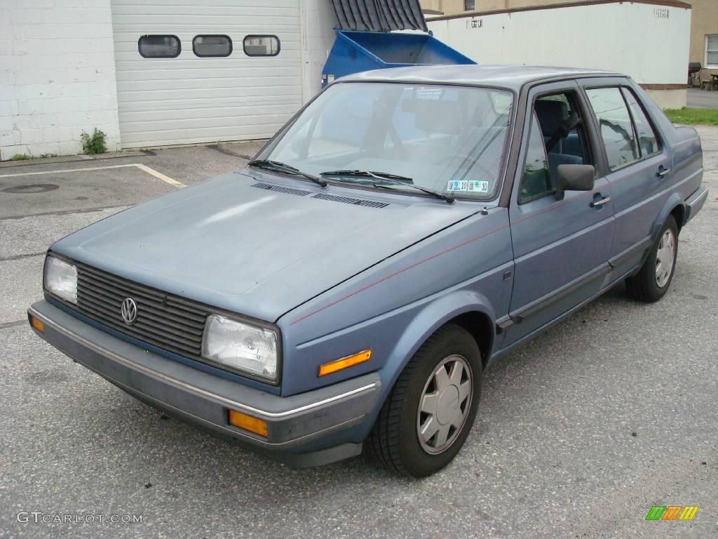 1987 Jetta GL Sedan - Stratos Blue Metallic / Blue photo #1