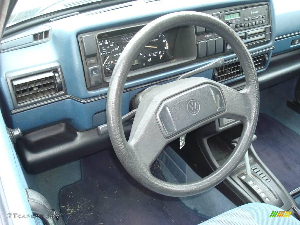 1987 Jetta GL Sedan - Stratos Blue Metallic / Blue photo #10