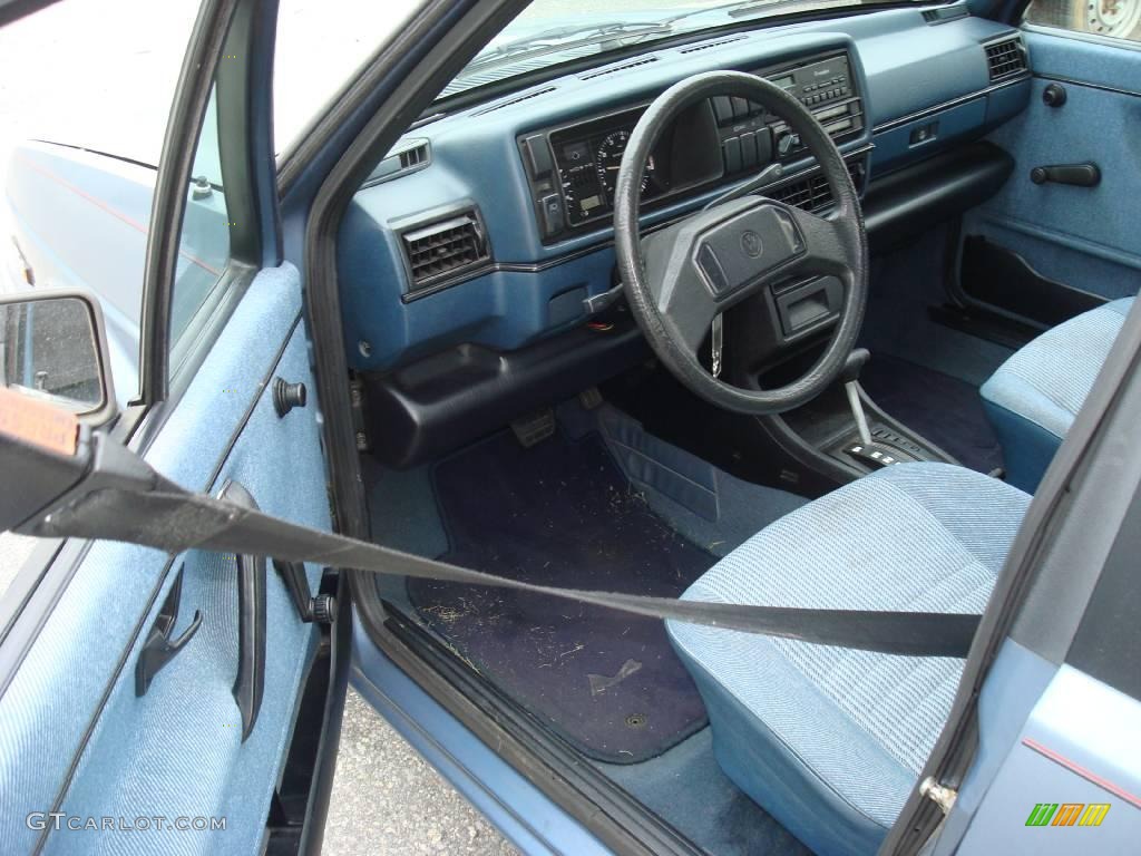 1987 Jetta GL Sedan - Stratos Blue Metallic / Blue photo #11
