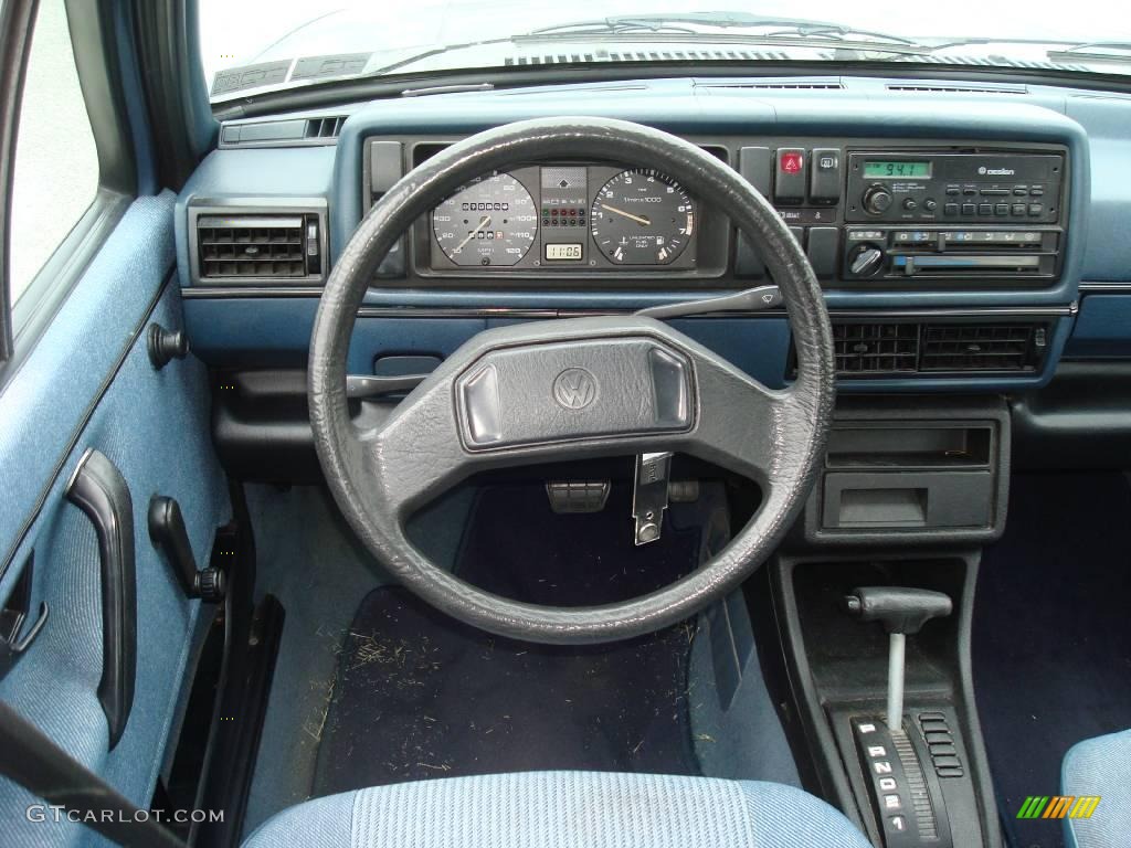 1987 Jetta GL Sedan - Stratos Blue Metallic / Blue photo #22