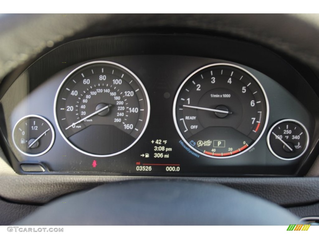 2014 3 Series 335i xDrive Sedan - Mineral Grey Metallic / Black photo #22