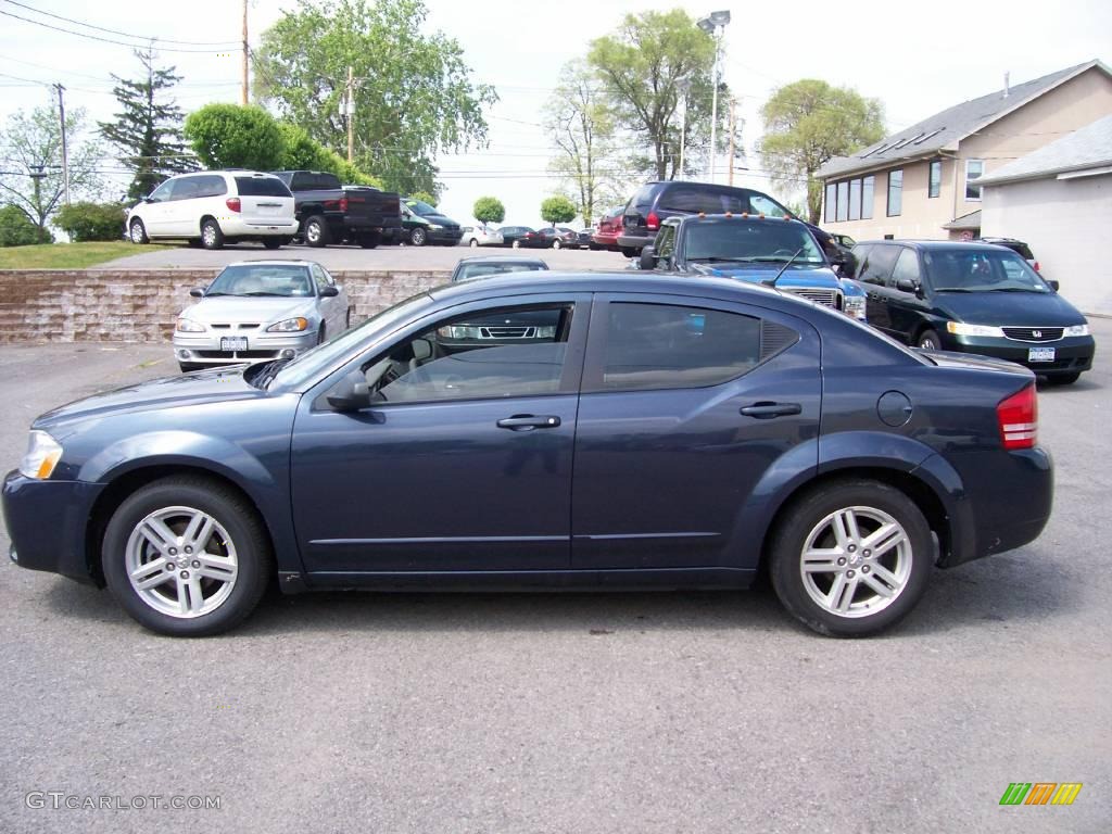 2008 Avenger SXT - Modern Blue Pearl / Dark Slate Gray/Light Slate Gray photo #5