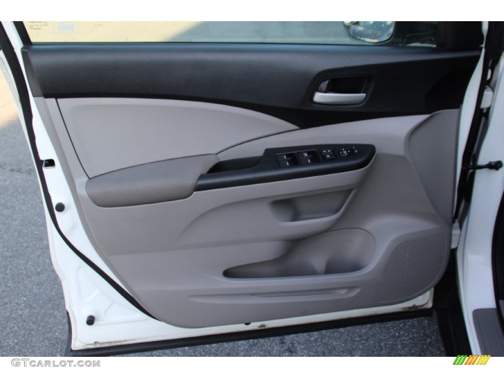 2012 Honda CR-V LX 4WD Gray Door Panel Photo #100767106