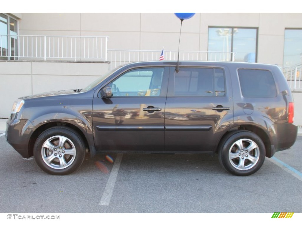 Dark Amber Metallic 2012 Honda Pilot EX-L 4WD Exterior Photo #100768498
