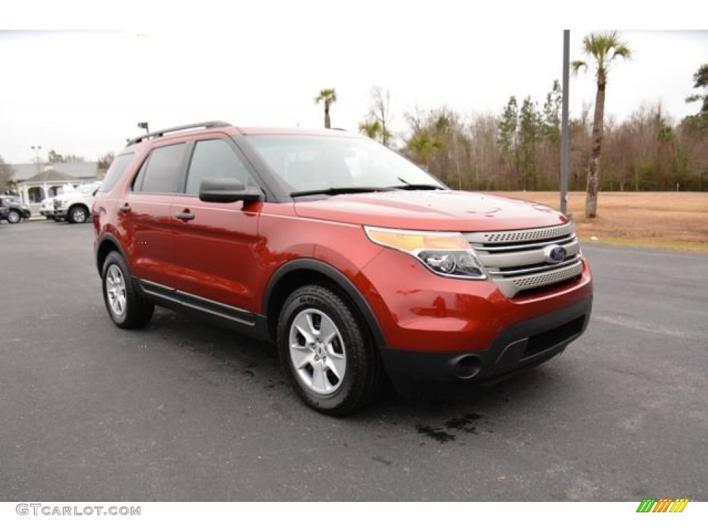 Ruby Red Metallic 2013 Ford Explorer FWD Exterior Photo #100769431