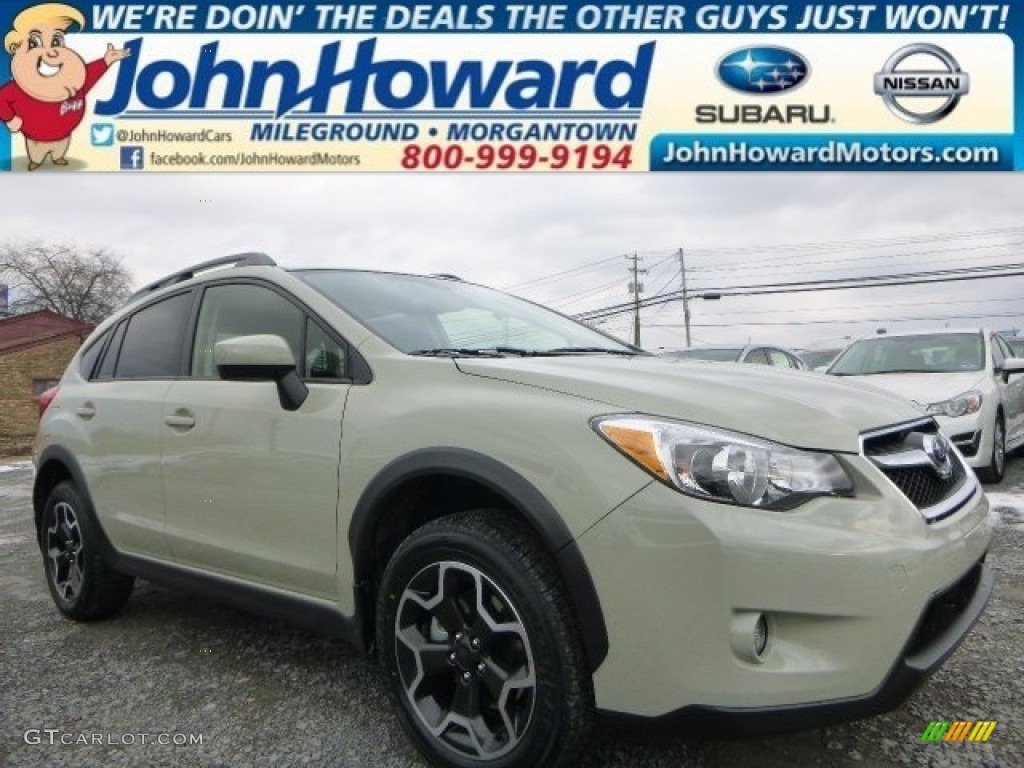 2015 XV Crosstrek 2.0i Premium - Desert Khaki / Black photo #1