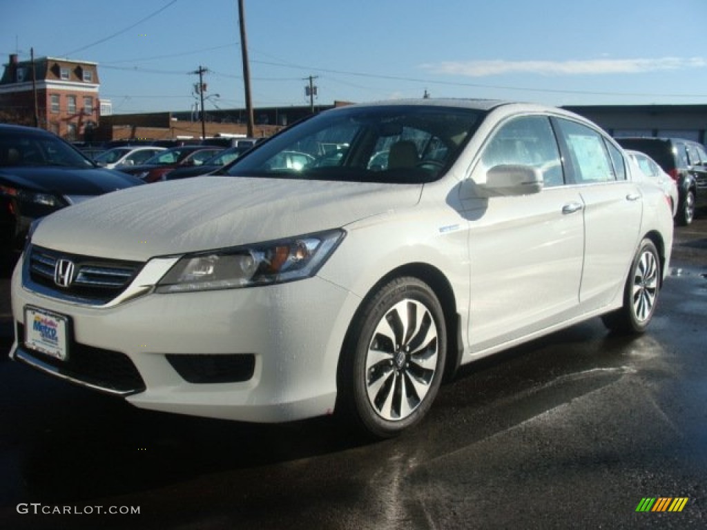 2015 Accord Hybrid EX-L Sedan - White Orchid Pearl / Ivory photo #1