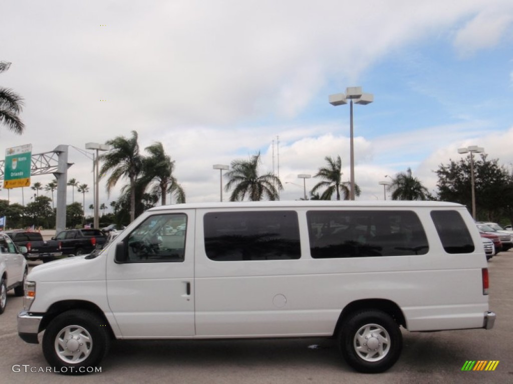 2014 E-Series Van E350 XLT Extended 15 Passenger Van - Oxford White / Medium Flint photo #12