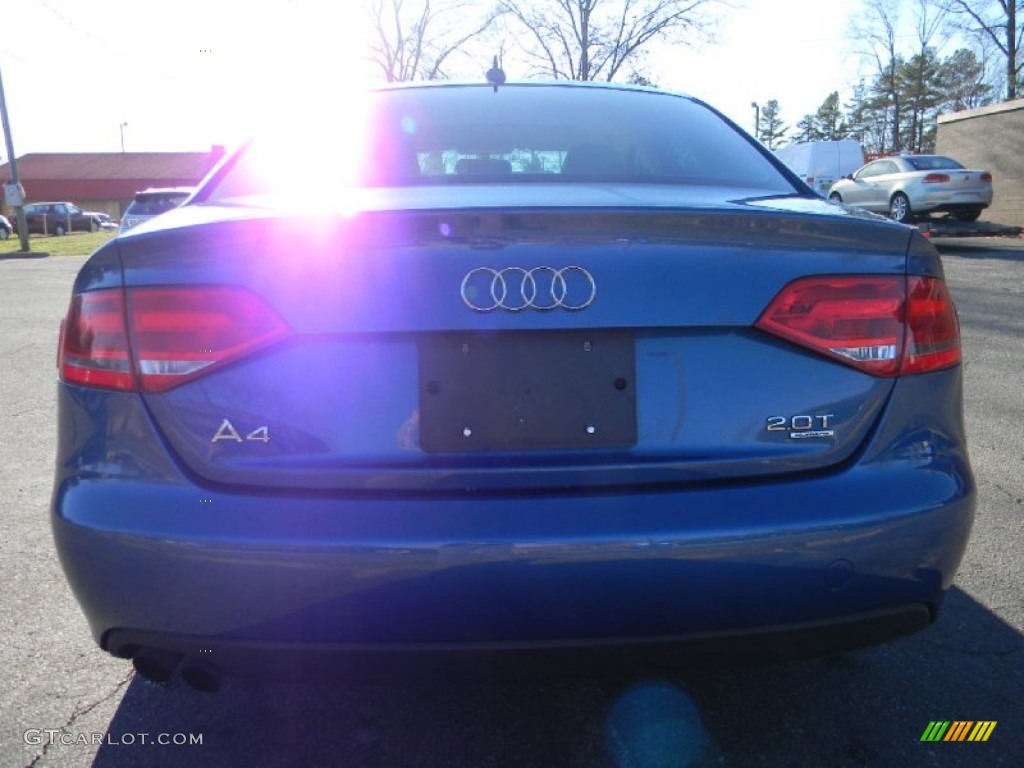 2009 A4 2.0T Premium quattro Sedan - Aruba Blue Pearl Effect / Light Grey photo #9